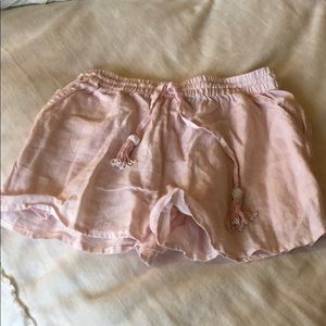 Calypso St Barth pink linen shorts XS